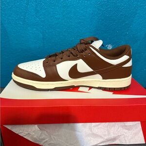 Nike Men's Chocolate Brown and White Sneakers